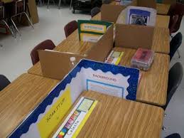 Works For Me Wednesday Desk Dividers Classroom Arrangement Classroom Desk Desk Arrangements