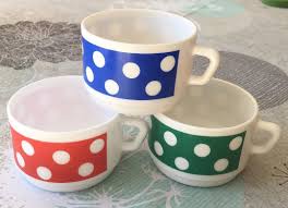 Tasses Chocolat Arcopal Polka Arcopal Vaisselle Vintage Annees70 Seventies Retourdechine Tableware Glassware Vintage