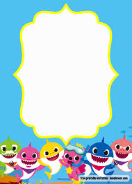 Use the icon cards as prompts when singing the baby shark song. Free Baby Shark Baby Shower Invitation Templates Update Download Hundreds Free Printable Birthday Invitation Templates
