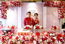 Chinese Engagement Dekorasi Pernikahan Dekor Pernikahan