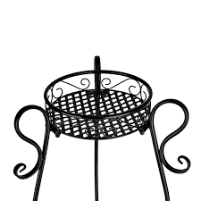 Etagere Colonne Pots De Fleurs Plantes Jardiniere En Metal Fer Forge Noir Dazone Amazon Fr Jardin Pot De Fleurs Support Pour Plante Fer Forge