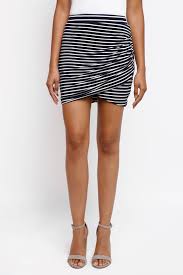 Lovers Friends Striped Ruched Mini Skirt South Moon Under Mini Skirts Skirts Spring Wear