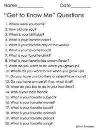 If you or someone you know has been diagnosed with mesothelioma, you may be entitled to financial compensation. Printable Get To Know Me Questions List Fun Questions To Ask Who Knows Me Best Get To Know Me