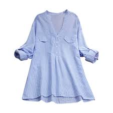Tous les manteaux ne sont pas volumineux couleurs discrètes: Alikeey Chemise Blanche Femme Manteau Femme Hiver Grande Taille T Shirt A Rayures A La Mode Pour Femmes T Shirt A Manches Longues A Encolure En V Femme Wecolaboring Vestes