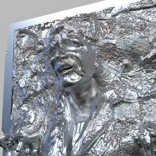 Han solo is frozen in carbonite with handcuffs on. Anna Makovei Han Solo Frozen In Carbonite