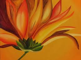 Because flowers are a common gift for mother's day, colors such as yellow, pink, and red are used frequently. Orange Flower Paintings