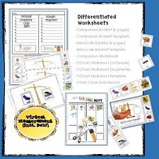 Measurement Sort By Weight Mini Booklets T Charts Worksheets K Md 1 2