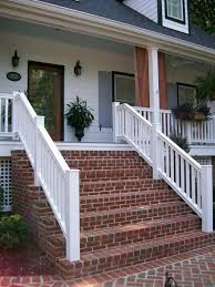 Building Exterior Stairs With Classy Bricks And Modern Tiles Front Porch Steps Brick Steps Brick Porch