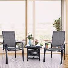 We recommend it for anyone in search of a small table with an umbrella hole designed to last years. 3pc Patio Dining Set With Small Square Table With Umbrella Hole Lightweight Sling Chairs Captiva Designs Target