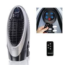 Unlike a traditional fan or air conditioner, an evaporative cooler offers better cooling with a higher wind volume, lower temperature and the ability to perform other functions too. Honeywell 300 Cfm Indoor Evaporative Air Cooler Swamp Cooler With Remote Control In Silver Gray Walmart Com Evaporative Air Cooler Swamp Cooler Air Cooler