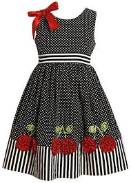 Black And White Dots Frock Bonnie Jean Little Girls Dress With Dots And Stripes Black White 5 Baby Girl Dresses Bonnie Jean Girls Dresses Toddler Dress