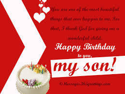 Birthday Wishes for Son Messages, Greetings and Wishes - Messages ... via Relatably.com