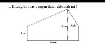 Sebuah kerucut mempunyai diameter 16 cm. Hitunglah Luas Bangun Datar16 Cm 8cm20cm6cm Brainly Co Id