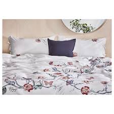 Jattelilja Duvet Cover And Pillowcase S White Floral Patterned Ikea Duvet Cover Master Bedroom Simple Bed Duvet Covers Floral
