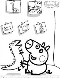 George pig coloring page print. George Pig Coloring Pages For Kids Peppa Pig Coloring And Drawing