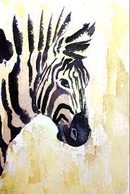 Zebra Watercolor Art Print Zebra Wall Art Zoo Animal Nursery Etsy Zebra Painting Cute Paintings Watercolor Art Prints