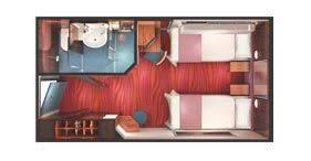 Mid Ship Inside Ncl Gem Floor Plan Actually Our Room Has Door At Foot Of Bed And Closet Where Door Is I Norwegian Pearl Cruise Ships Norwegian Norwegian Cruise