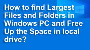 If you click this header again, the. How To Find Largest Files And Folders In Windows Pc And Free Up The Space In Drives Youtube