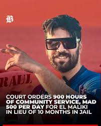 The Court of First Instance in El Jadida converted the original ten-month  custodial sentence of Moroccan streamer Ilyas El Maliki into an alternative  sentence