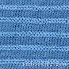 Knitting stitch patterns are so fun to knit and it's a great way to practice. Knit Together Purl Stripes With Needles And Knitting Pattern Chart Simple Knit And Purl Stitch Patterns