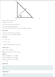 The three basic trig ratios are sine = opposite / hypotenuse; Finding The Angle In A Right Angle Triangle With Python 3 Stack Overflow