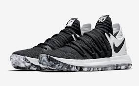Basketball Shoes For Girls Nike Black And White Nike Kd 10 Black White 897815 008 Nike Kd Shoes Shoes Sneakers Nike Kd Basketball Shoes