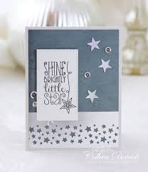 Shine Brightly Little Star Colleen Dietrich Designs Handmade Baby Card Using Verve Shining Star Senti Little Star Baby Cards Handmade Unique Greeting Cards