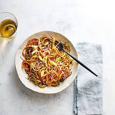 Satay Vegetable Noodles Healthy Recipe Ww Uk Recipe Satay Vegetable Noodles Parsnips