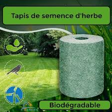 rouleau a semences de gazon biodegradable 10m x 0 30m magic gazon video tapis de graines gazon en rouleau graine de gazon