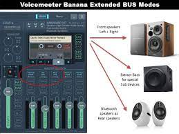 Voicemeeter banana puede mezclar audio desde dispositivos de audio, así como desde aplicaciones de audio, en forma de una tarjeta de sonido virtual. Vb Audio Software Official Release Voicemeeter Banana Version 2 0 3 4 Now Offers 12 Bus Modes Download User Manual Www Voicemeeter Com Voicemeeter Banana Extended Bus Modes Are Replying To Different User Requests We Had