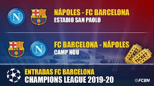Con visión general del año. Tickets Fc Barcelona Vs Napoles Champions League 2019 2020