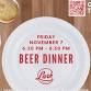 November Craft Beer Dinner event image