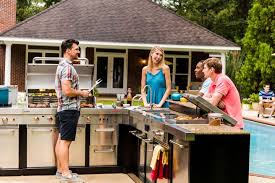 It's a good idea if you dislike hauling dirty dishes inside and have a place to store clean ones outside. Charbroil Modular Outdoor Grill Kitchen Available Only At Lowe S Digital Trends