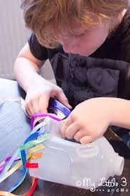 I stuck them on a oatmeal cardboard cylinder that i covered in white sheet labels. How To Make A Windsock Kid S Rainbow Craft