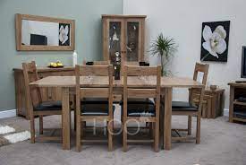 When buying a rustic dining room you should check the joints, balance, and stability of the table. Rustic Solid Oak Extending Dining Table House Of Oak