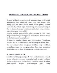 Contoh proposal bantuan modal usaha perorangan pdf. Contoh Proposal Bantuan Modal Usaha Perorangan Pdf Contoh Proposal Pengajuan Dana Usaha Perorangan Gambaran Home Aneka Informasi Contoh Proposal Edukasi Pengajuan Modal Usaha Pojok