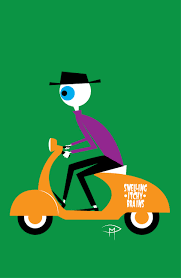 Doug Mansfield S Medulla On A Vespa Vespa Transportation For Kids Vespa Scooters