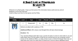 A bard's life in stormblood (a bard guide for stormblood) guide hi everyone. A Bard S Life In Stormblood A Bard Guide For Stormblood Ffxiv
