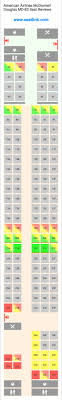 American Airlines Mcdonnell Douglas Md 83 M83 Seat Map
