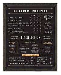 Black And Blue Drink Menu Restaurant Brand Identity Napizza Miller Creative Cafe Menu Design Coffee Shop Menu Menu Board Design