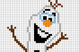 Olaf Frozen Pixel Art Pixel Art Pixel Drawing Pixel Art Program