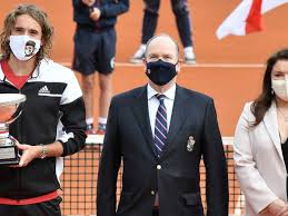 Watch roland garros highlights from the match tsitsipas v djokovic. Albert Ii Remet Le Trophee Du Rolex Monte Carlo Masters A Tsitsipas