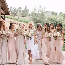 We Had So Much Fun Dressing Sav Labrant S Bridesmaids On Her Big Day Her Girls Wore Show Me The R Taupe Bridesmaid Dresses Mumu Bridesmaid Dresses Bridesmaid