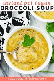 Instant Pot Vegan Cream Of Broccoli Soup Recipe Cream Of Broccoli Soup Cream Of Broccoli Broccoli Soup