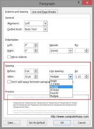 Microsoft Word Doule Space Double Spaced Essay Double Space Words