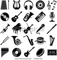 Musical Instrument Set All Free Download Vector Graphic Image From Category Music Design By All Silho Silhouette Illustration Silhouette Vector Music Images