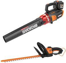 Amazon Com Worx Wg584 40v Power Share Turbine Cordless Leaf Blower With Brushless Motor 2x20v Batteries Garden Outdoor In 2021 Blowers Leaf Blower Turbine