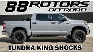 Each kit has been subjected to punishing real world testing to develop the optimal damping curves and spring rates for your vehicle. 2021 Tundra Trd Pro King Shocks Camburg Kinetik Arms Method Wheels Youtube