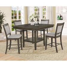 Additionally, some of our counter sets even include a counter height table with a lazy susan or leaf for added convenience and utility. Crown Mark Fulton Counter Height Table With 20 Inch Lazy Susan Royal Furniture Pub Tables