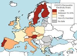Click on the european union map to view it full screen. European Union Countries Reach For Higher Renewable Electricity Generation Today In Energy U S Energy Information Administration Eia